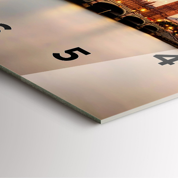 Zegar ścienny kwadratowy Big Ben panorama Londynu