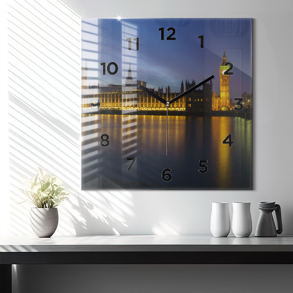 Zegar ścienny kwadratowy Pałac Winchester Londyn