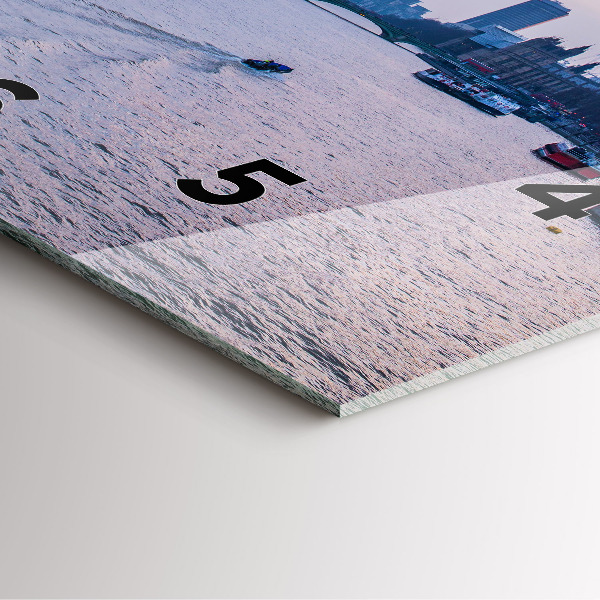 Zegar ścienny kwadratowy London Eye panorama miasta