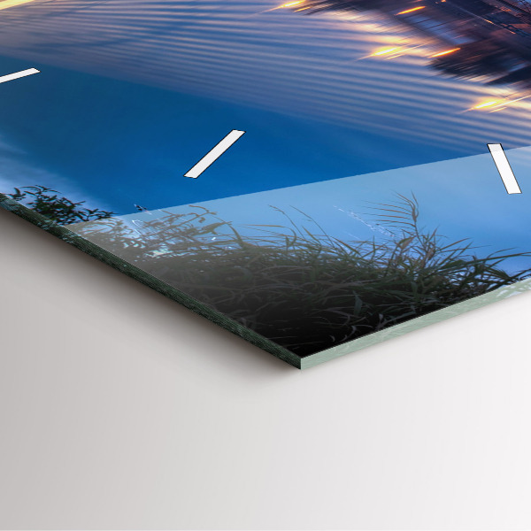 Kwadratowy zegar Most Rędziński Wrocław