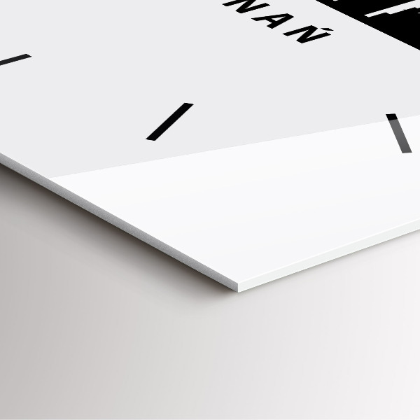 Zegar na ścianę kwadratowy Poznań panorama grafika