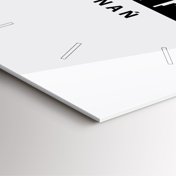 Zegar na ścianę kwadratowy Poznań panorama grafika