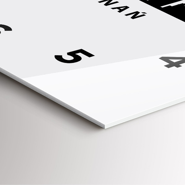 Zegar na ścianę kwadratowy Poznań panorama grafika