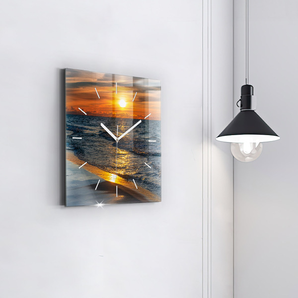 Zegar na ścianę kwadratowy Władysławowo Morze Bałtyckie