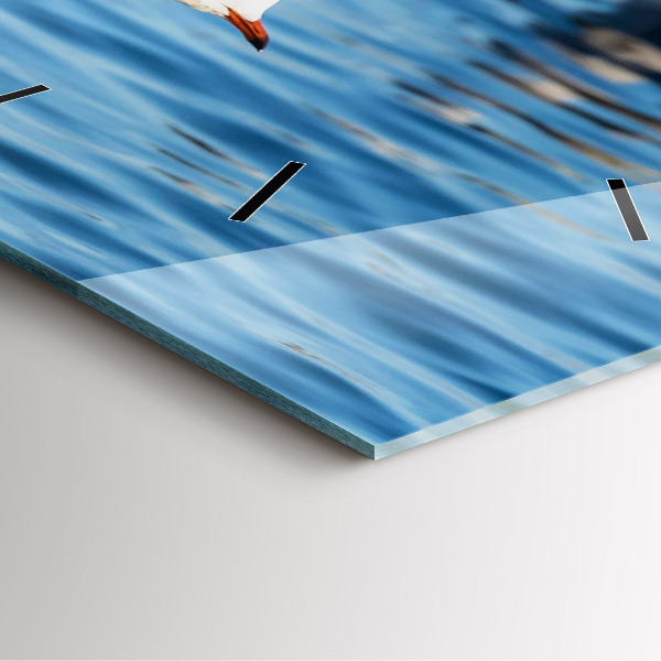 Zegar na ścianę kwadratowy Mewy w Gdyni