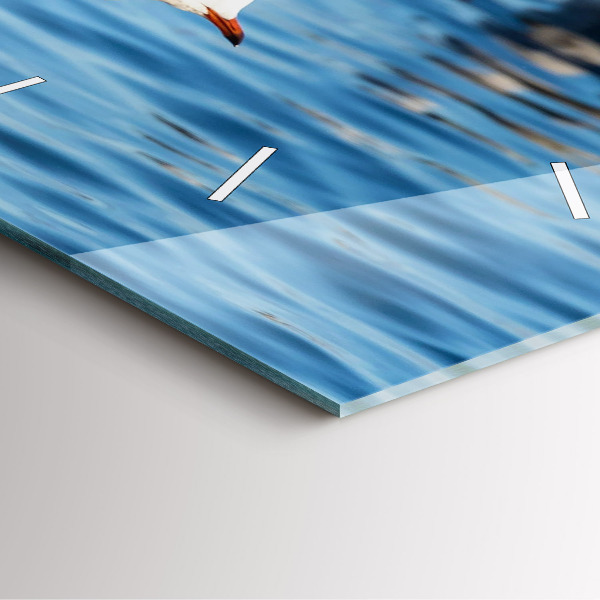 Zegar na ścianę kwadratowy Mewy w Gdyni