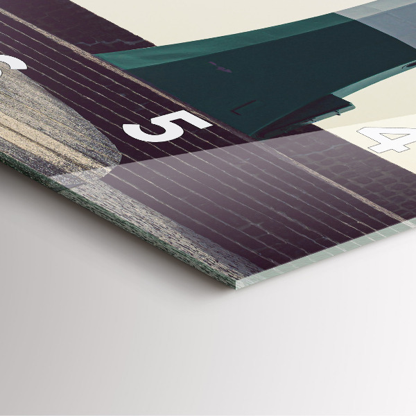 Zegar ścienny kwadratowy Latarnia morska i morze