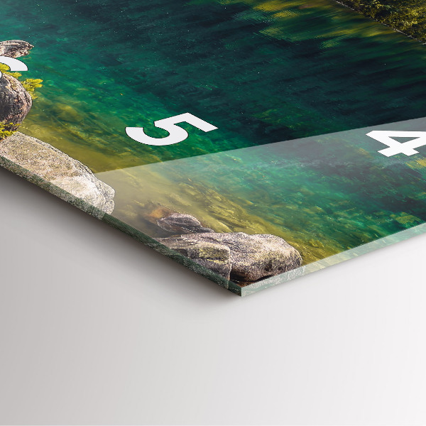 Zegar ścienny kwadratowy Morskie Oko w Tatrach