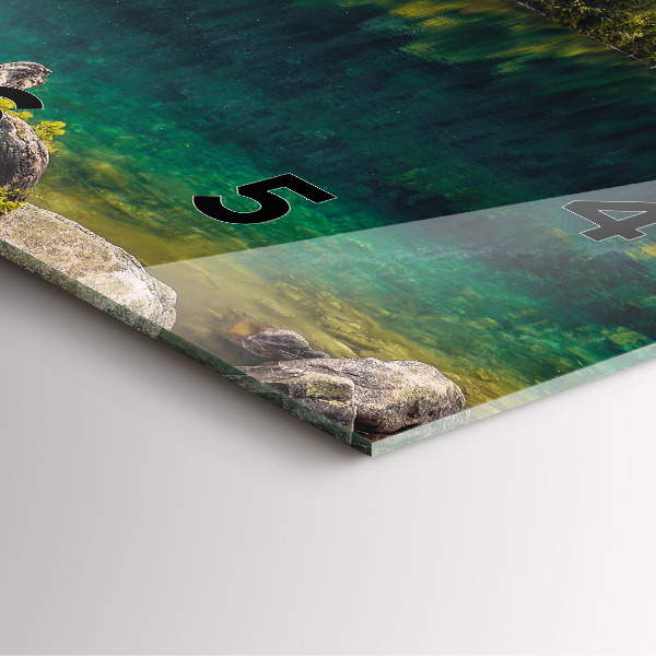 Zegar ścienny kwadratowy Morskie Oko w Tatrach