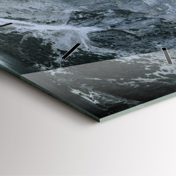 Zegar ścienny kwadratowy Morskie Oko w Tatrach