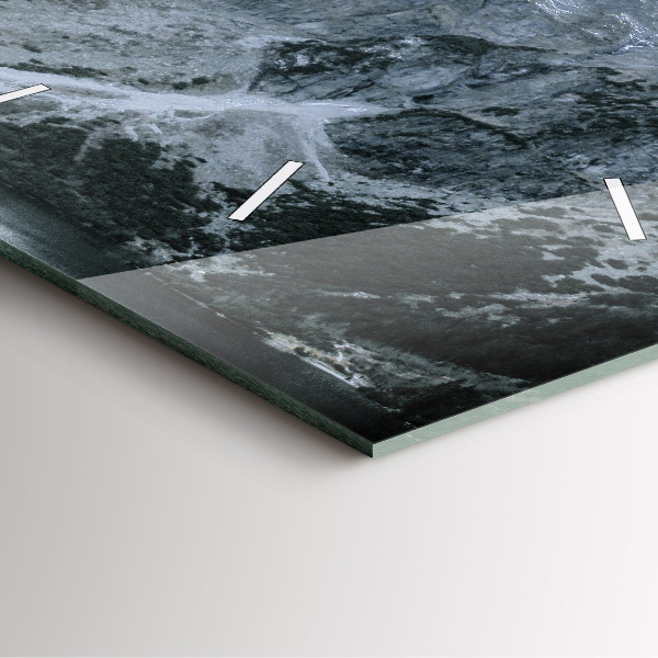 Zegar ścienny kwadratowy Morskie Oko w Tatrach