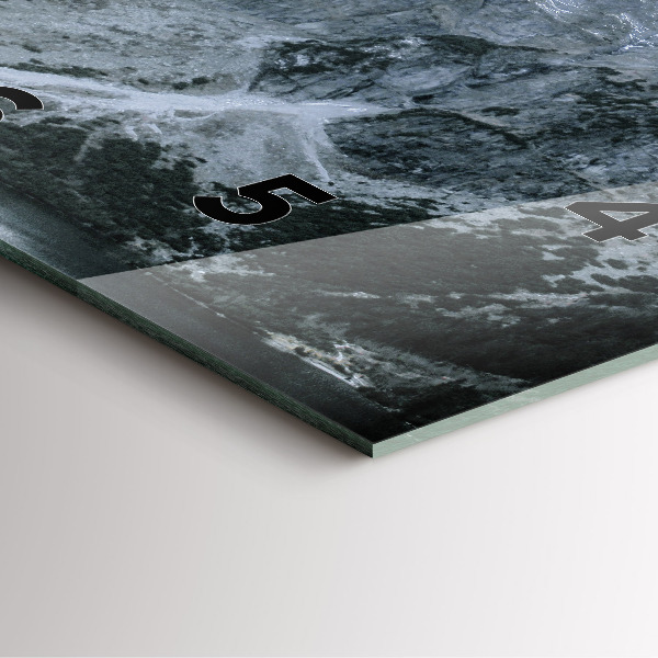 Zegar ścienny kwadratowy Morskie Oko w Tatrach