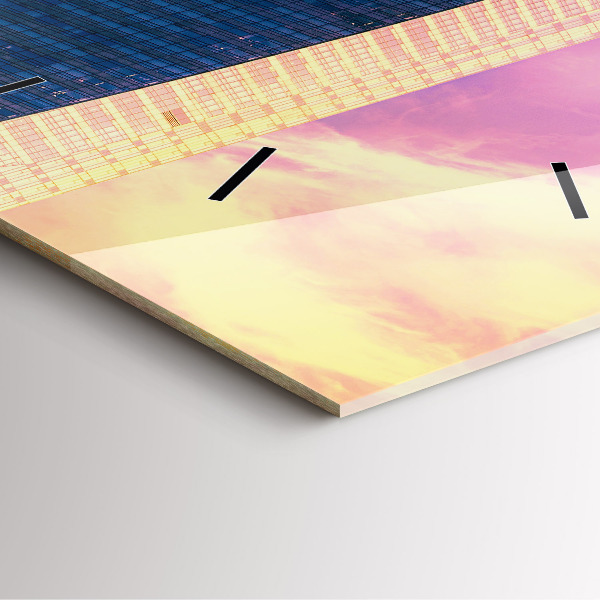 Zegar ścienny kwadratowy Drapacz chmur w Warszawie