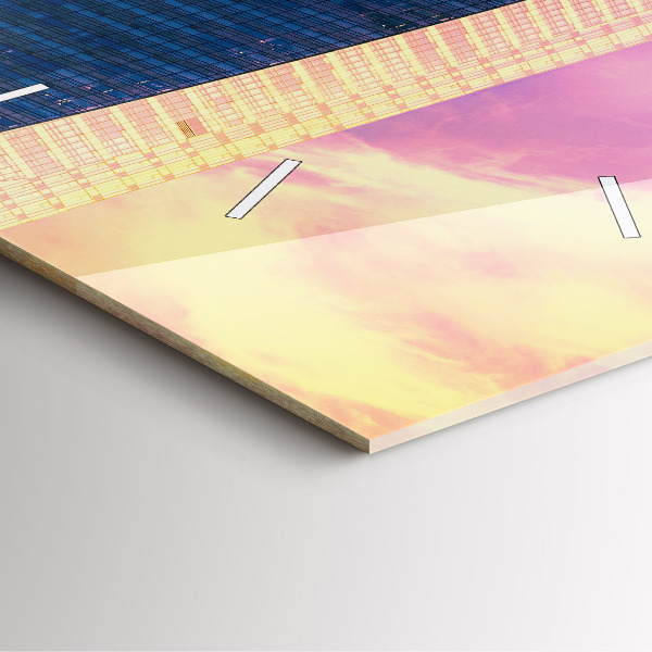 Zegar ścienny kwadratowy Drapacz chmur w Warszawie