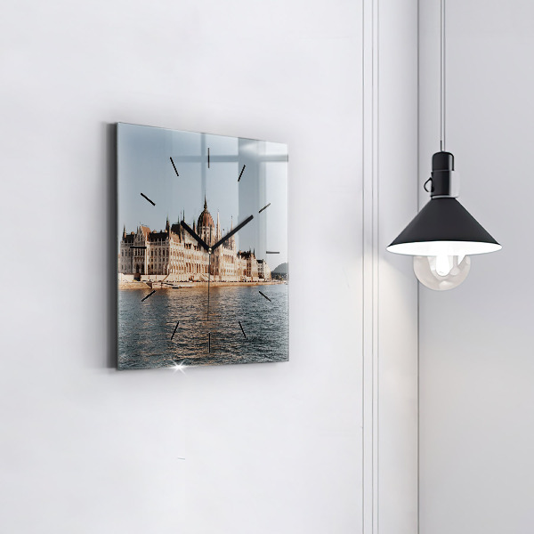 Zegar ścienny kwadratowy Parlament w Budapeszcie