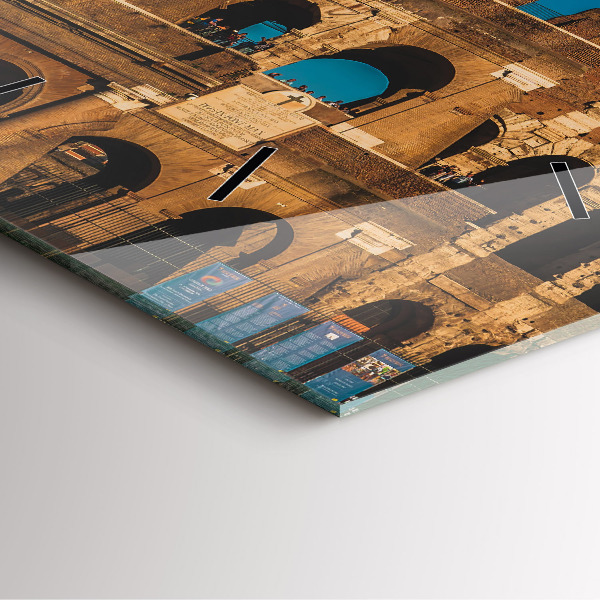 Zegar ścienny kwadratowy Koloseum we Włoszech