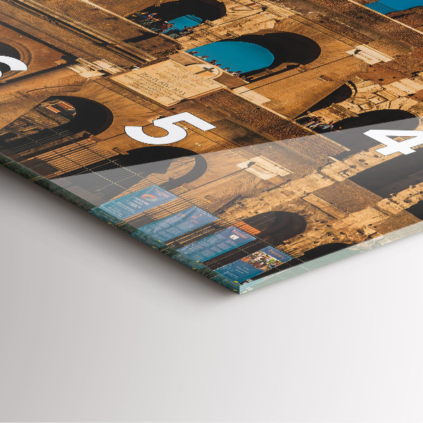 Zegar ścienny kwadratowy Koloseum we Włoszech