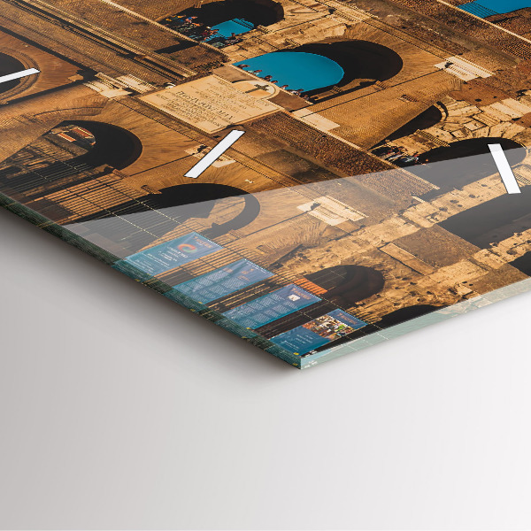 Zegar ścienny kwadratowy Koloseum we Włoszech