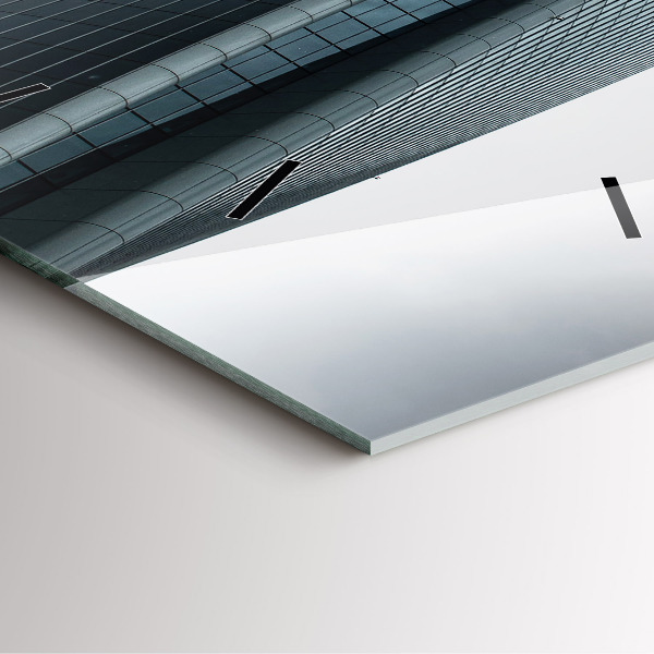 Zegar ścienny kwadratowy Wieżowiec w Mediolanie