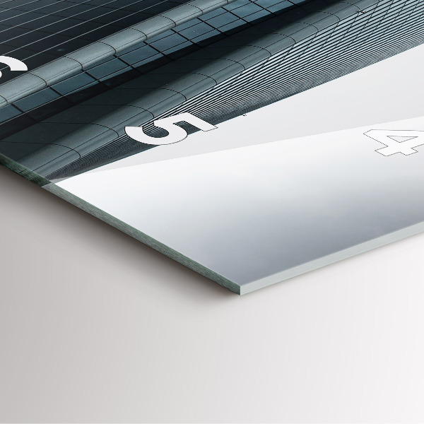 Zegar ścienny kwadratowy Wieżowiec w Mediolanie