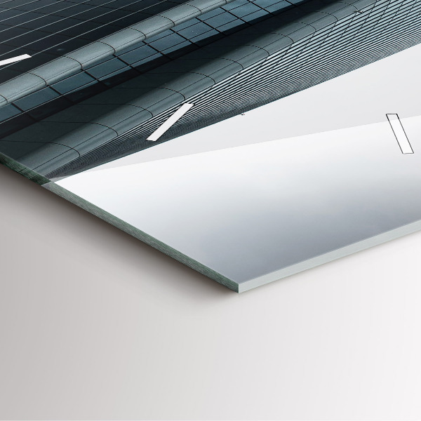 Zegar ścienny kwadratowy Wieżowiec w Mediolanie