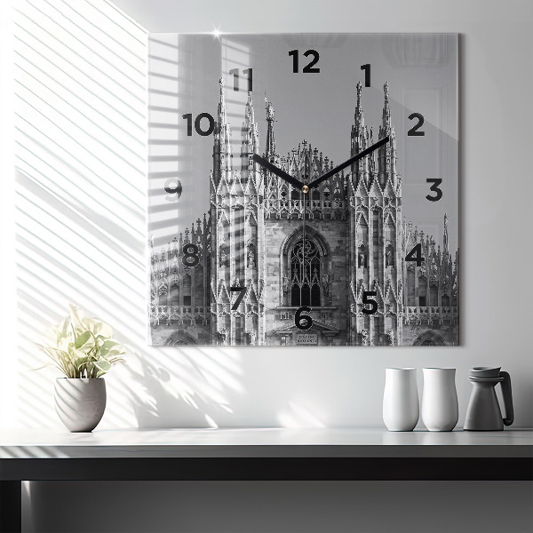 Zegar ścienny kwadratowy Katedra Duomo Di Milano