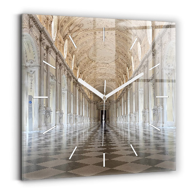 Zegar ścienny kwadratowy Muzeum La Veneria Reale