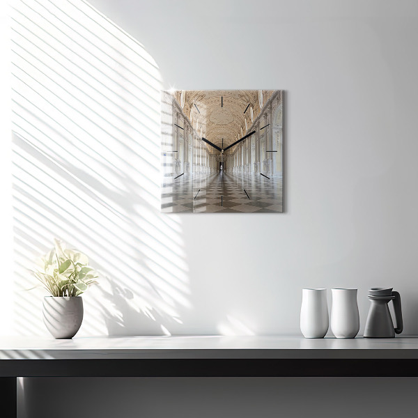 Zegar ścienny kwadratowy Muzeum La Veneria Reale