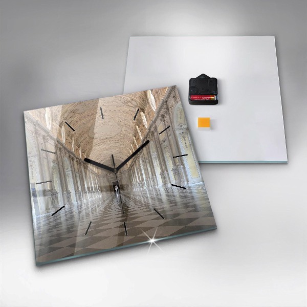 Zegar ścienny kwadratowy Muzeum La Veneria Reale