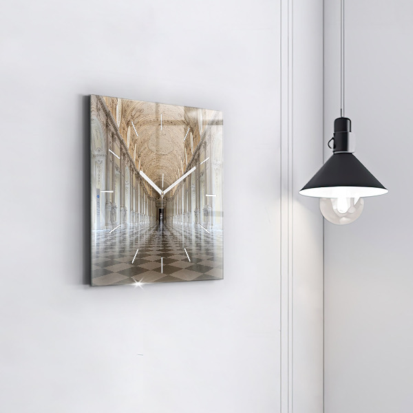 Zegar ścienny kwadratowy Muzeum La Veneria Reale