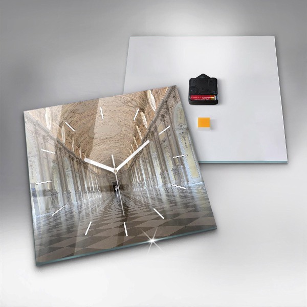 Zegar ścienny kwadratowy Muzeum La Veneria Reale