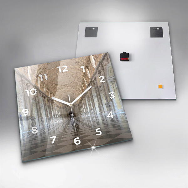 Zegar ścienny kwadratowy Muzeum La Veneria Reale