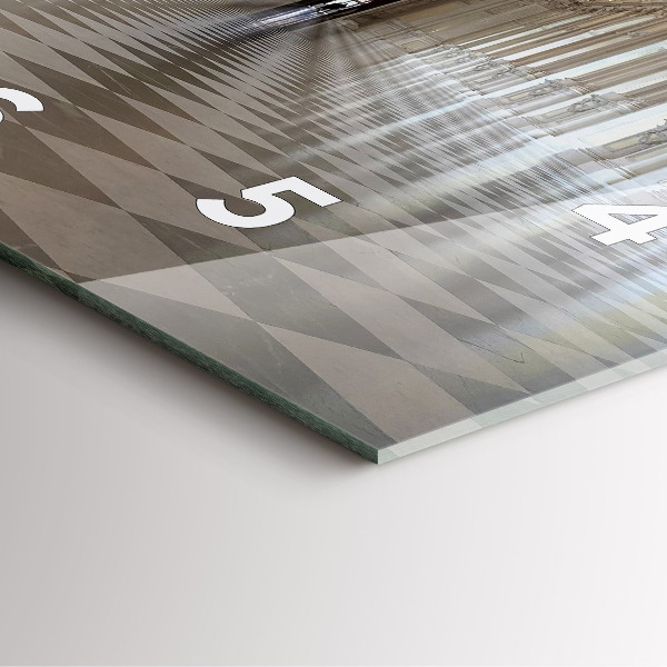 Zegar ścienny kwadratowy Muzeum La Veneria Reale