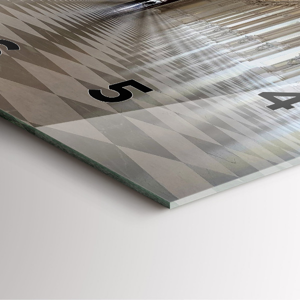 Zegar ścienny kwadratowy Muzeum La Veneria Reale