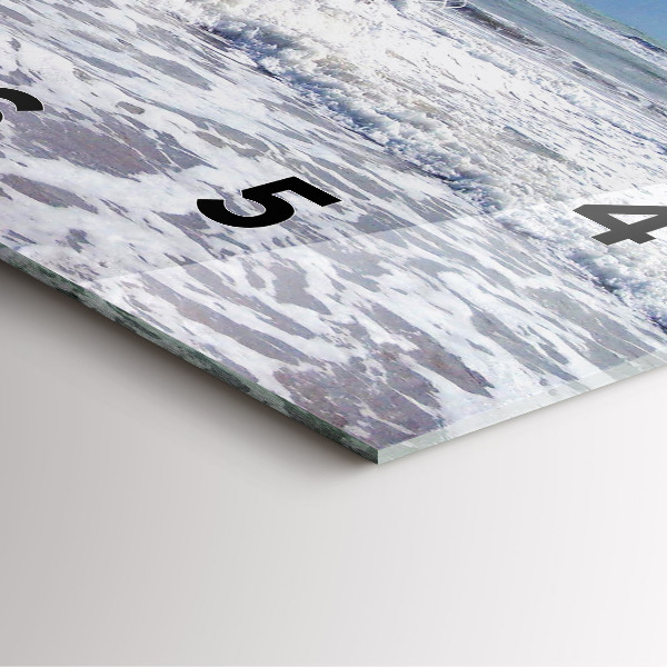 Zegar ścienny kwadratowy Zatonięty statek wodny