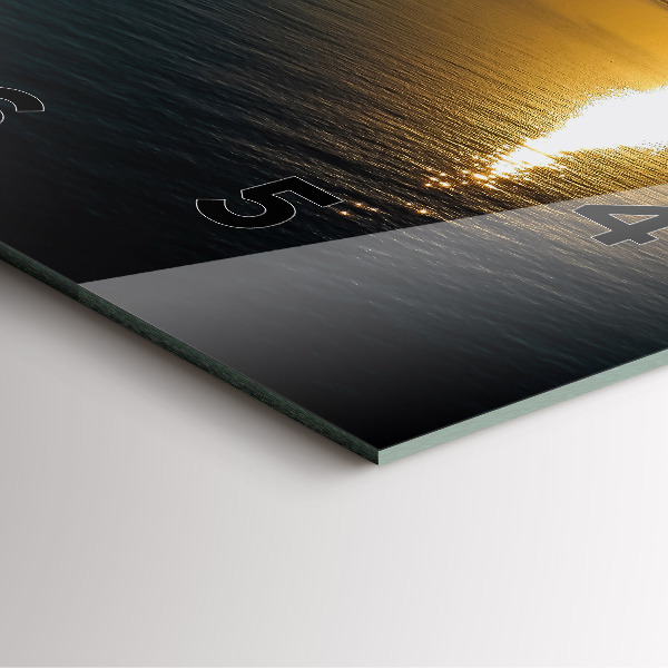 Zegar ścienny kwadratowy Krajobraz wschodu słońca