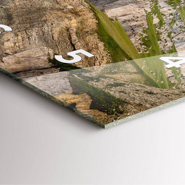 Zegar ścienny kwadratowy Skaliste góry