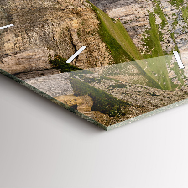 Zegar ścienny kwadratowy Skaliste góry