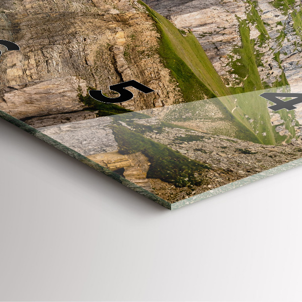 Zegar ścienny kwadratowy Skaliste góry