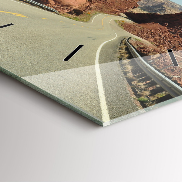 Zegar ścienny kwadratowy Route 66 w USA