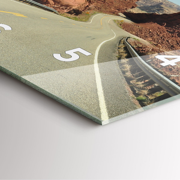 Zegar ścienny kwadratowy Route 66 w USA