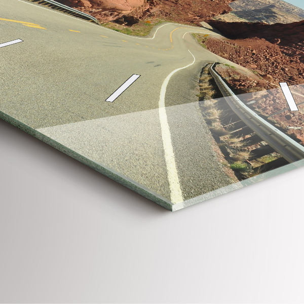 Zegar ścienny kwadratowy Route 66 w USA