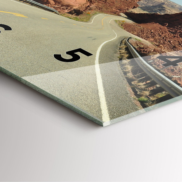 Zegar ścienny kwadratowy Route 66 w USA