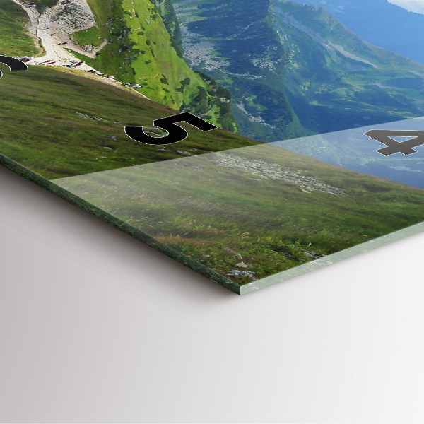 Zegar ścienny kwadratowy Kasprowy Wierch Zakopane