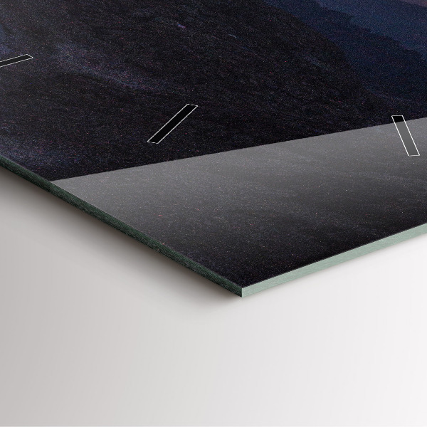 Zegar ścienny kwadratowy Góry o zachodzie słońca