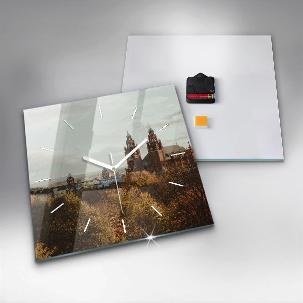 Zegar ścienny kwadratowy Galeria sztuki w Glasgow