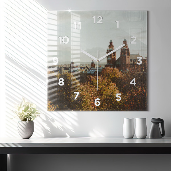 Zegar ścienny kwadratowy Galeria sztuki w Glasgow