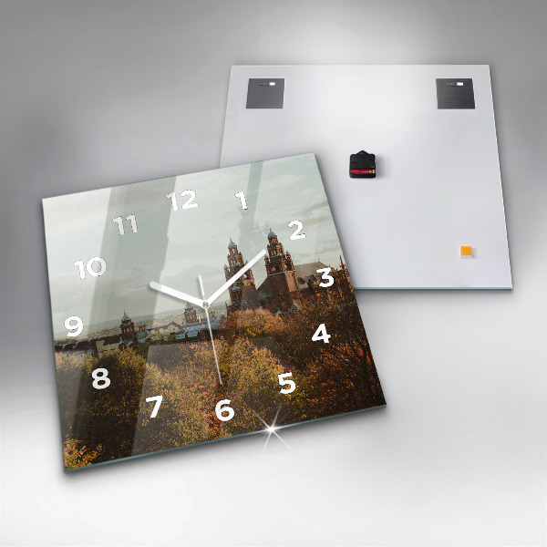 Zegar ścienny kwadratowy Galeria sztuki w Glasgow