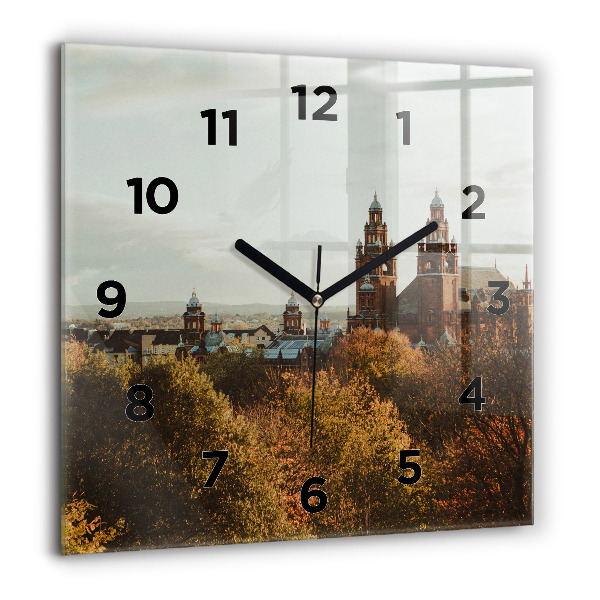 Zegar ścienny kwadratowy Galeria sztuki w Glasgow