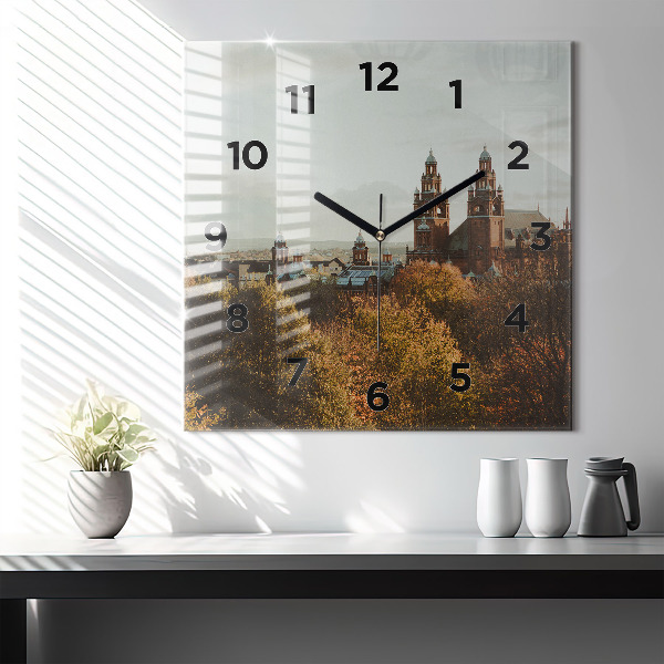 Zegar ścienny kwadratowy Galeria sztuki w Glasgow